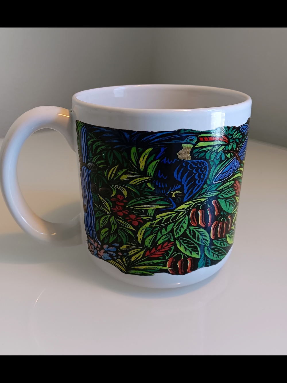 Save The Rain Forest San Fransico Soap Co Collector's  Mug, Tropical Forest